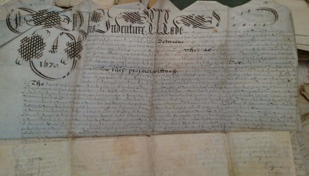 John Eyre settlement dated 1670